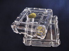 RCR Scatola Scatolina Posacenere Bomboniera quadrata Cristallo al pb 24% 