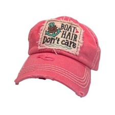 KBETHOS Berretto da Baseball Vintage Distressed Barca Capelli Non Si preoccupano in Rosa| Vita in Barca