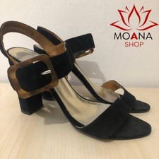 Sandali aperti con tacco Nero - Numero 37 - Scarpe usate Donna