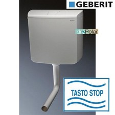 NUOVA CASSETTA WC ESTERNA A ZAINO GEBERIT AP110 RIO CON TASTO STOP CAPACITÁ 9 LT