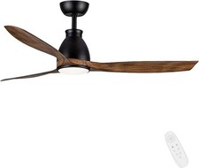 Ventilatore da soffitto Newday 52 pollici in legno, con illuminazione 