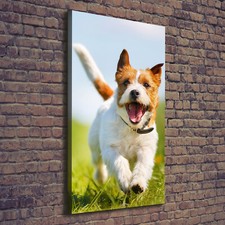 Tulup Dipinto Su Tela Pittura Su Un Muro 70x140cm - Jack Russell Cane