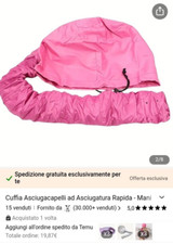CUFFIA PHON TERMICA CASCO PORTATILE ASCIUGA CAPELLI UNIVERSALE ASCIUGACAPELLI