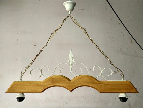 Lampadario ferro battuto e - in,