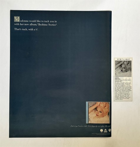 Madonna bedtime stories 1994 - bedtime,