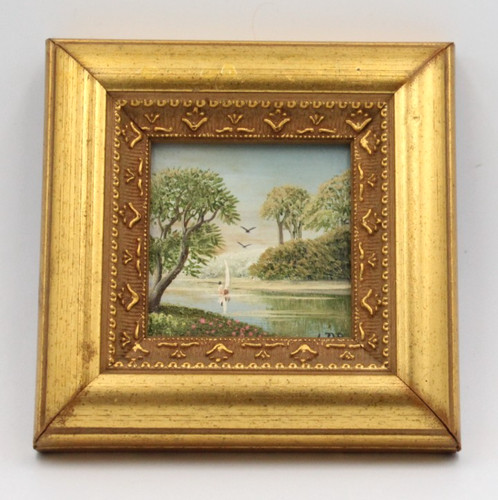Miniatura olio tavola - miniatura,
