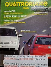 Quattroruote 1997 503.Volkswagen Golf,Porsche 911 GT1,Fiat Punto,Skoda Octavia