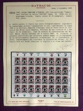 ITALIA 1989 FOGLIO MILAN