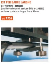 Kit per fissaggio portasci