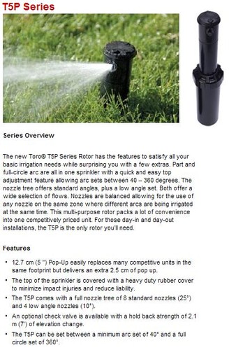 Irrigatore dinamico t5p - t5p, toro