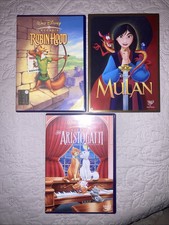 Lotto DVD Disney Mulan Aristogatti Robin Hood