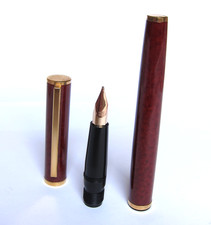 18 kt./750 gold nib fountain Pen WATERMAN MASTER IN BROWN LACQUER