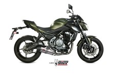 SCARICO COMPLETO MIVV OVAL PER KAWASAKI Z 650 2017 > TITANIO CARBY NO KAT