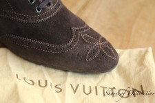 Louis Vuitton LV Marrone Scamosciato Brogue Scarpe da Ginnastica Uomo UK 7 US 8