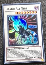 Yugioh Drago Ali Nere Prima Edizione Super Rara DP11-IT016 Buone Condizioni Ita
