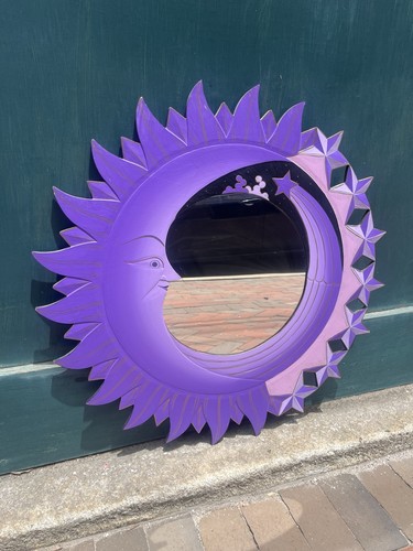 Specchio celeste vintage anni