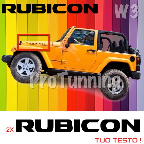 Jeep rubicon wrangler scritte - rubicon,