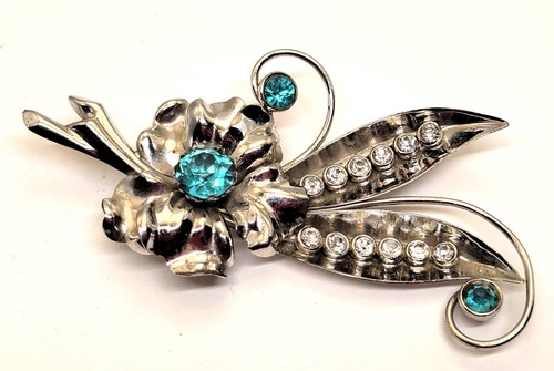 Vintage spilla fiore firmata - vintage,
