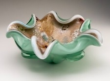 Ciotola in vetro verde