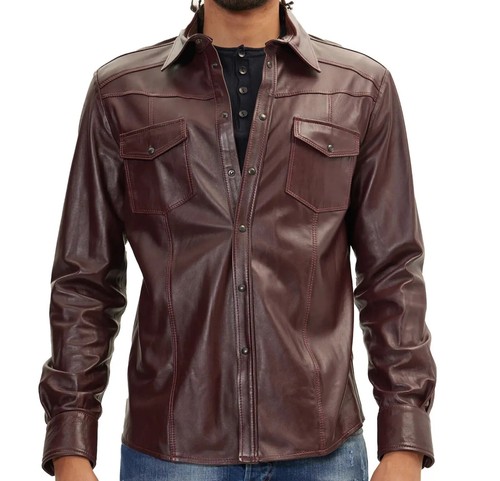Camicia uomo 100 vera pelle - uomo,