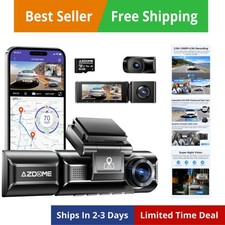 Dash Cam 3 Canali, 4K+2.5K