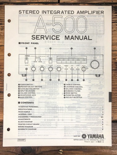 Yamaha 500 amplificatore - a-500,