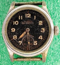 Lotto ricambi orologio C1339 uomo vintage Elbon campo militare movimento carica manuale