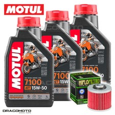 Aprilia Pegaso 650 Strada Trail 2004-2013 Tagliando Olio Motul 7100 4T 15W-50...