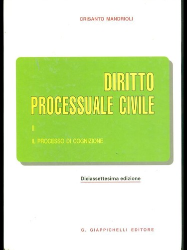 Diritto processuale civile - civile, ii