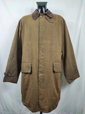 RARO Barbour Cappotto Vintage verde XL Original 3/4 Olive waxed coat Size XLarge