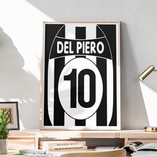 Poster Maglia Calcio Del Piero