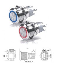 INTERRUTTORE IN ACCIAIO INOX