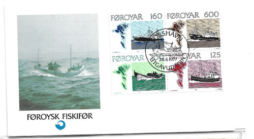 Isole faroe 1977 fdc tenant - isole,