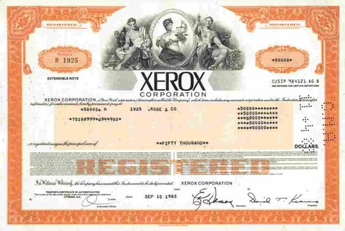 Xerox corporation 1983 norwalk - xerox,