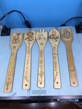 15008 Film horror cult lotto 5 mestoli legno cucina utensili regalo originale