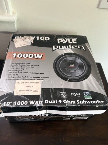 Pyle plpw10d subwoofer - plpw10d, per