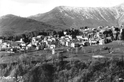 Cartolina caglio panorama 1968 - panorama,