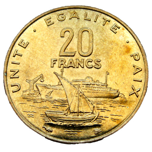 Djibouti 1996 franchi - djibouti, 20