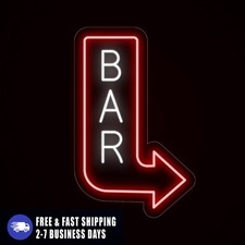 Insegna Freccia Bar Luminosa