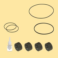 Cinghia rullo pressione �l = kit 8 per Panasonic SA-AK 75 Tape Deck Compact System