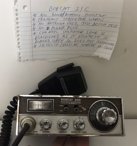 Pearce simpson radio - simpson, bobcat