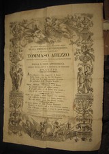 1816 Gian Andrea Magri Sonetto Ferrara Cardinale Tommaso Arezzo