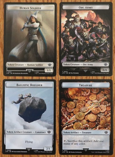 Mtg lotr set gettoni - set,