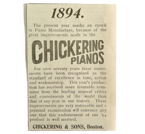 Pianoforti chickering 1894 - pianoforti,