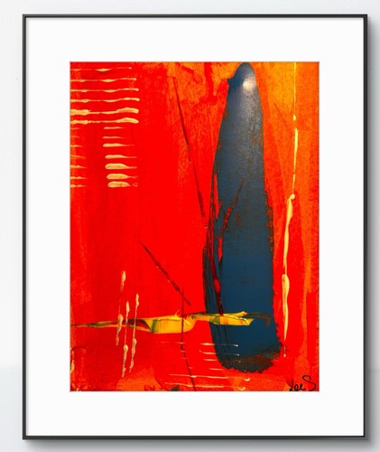Original art squeezed orange - original,