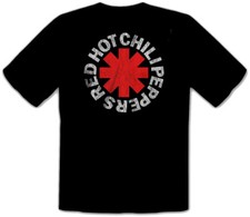 T-shirt nera con logo musica