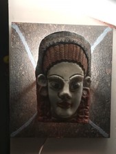 Statua scultura lampada etrusca luce applique antefissa antica quadro 