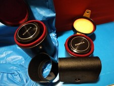 (?)Fair twins KONICA HEXANON AR lens 3.5/28mm + 3.5/135mm + caps case EE ver ?