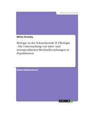 Biologie in der Sekundarstufe