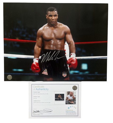 Foto firmata mike tyson 12x16 - mike,
